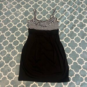 Black and White Striped Dress